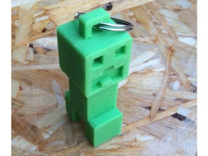 creeper2 other keychain minecraft creeper sleutelhanger 3d print model - Mito3D