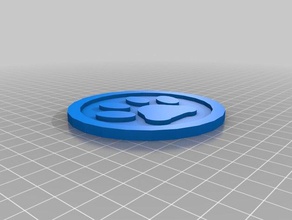 dog paw coaster kitchen dining drink 3d print model - Mito3D