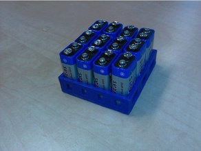 batteryholder 9v-block electronics 3d print model - Mito3D