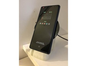 chargeur sans fil stand mobile téléphone qi 3d print model - Mito3D