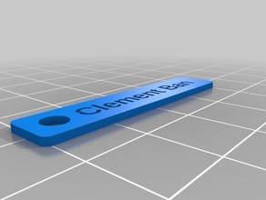clement ban Anahtarlık özelleştirilmiş 3d print model - Mito3D