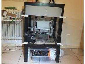 prusa recinto de impresión rápidas único frente 3d la impresora accesorios 3d print model - Mito3D