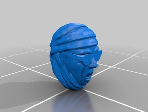 28 mm kafa oyunlar kahraman ölçek insan kafası minyatür wh40k 3d print model - Mito3D