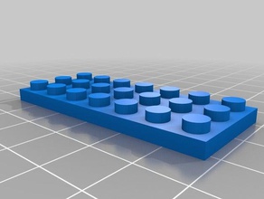 3x7 mattoncini lego 13 costruzione i giocattoli personalizzato 3d print model - Mito3D