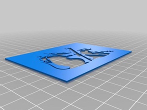 banksy rato a arte as ferramentas personalizado stencil arma 3d print model - Mito3D