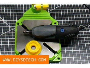 dremel, máquina de trituração do adaptador as ferramentas fresa cnc dremel 4000 acessórios anexo 3d print model - Mito3D