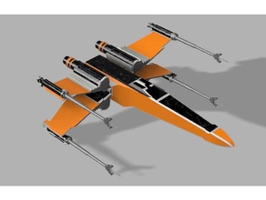 x-wing 3d impressão 3d print model - Mito3D