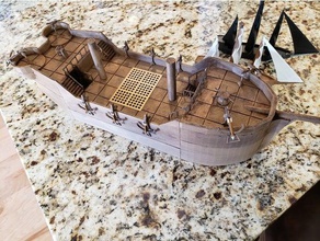 dnd prop sailing ship railings gone games 3d print model - Mito3D