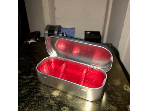 altoids gomma tin scatola della pillola contenitori 3D print model - Mito3D