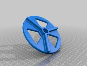 daisy wheel 4 pouces de conduits d'air bricolage 3d print model - Mito3D