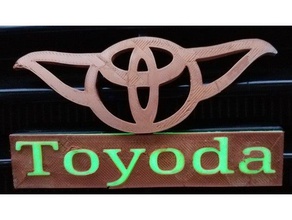 toyoda emblem text 86 2wd other car grill toyota 3d print model - Mito3D