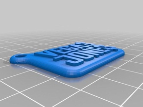 keychain vegas jones keychains music 3d print model - Mito3D