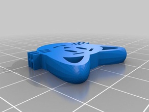 glückliche Katze Schlüsselanhänger Zubehör 3d print model - Mito3D