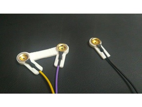 gold cup eeg electrode holders electronics comedian ecg emg ncv nerve openbci ssep ten20 tibial 3d print model - Mito3D