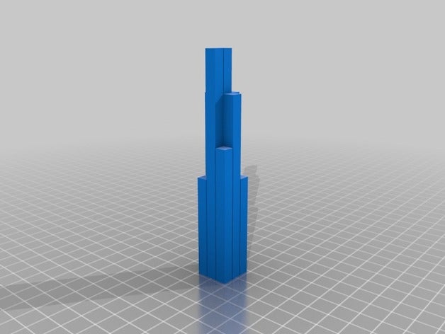 14000 Skala sears tower aka willis Gebäude Strukturen chicago 3D print model - Mito3D