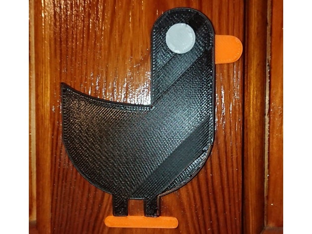 kurzgesagt duck multilayer sign signs logos 3D print model - Mito3D
