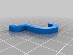 simples peg board gancho organização pegboard 3d print model - Mito3D