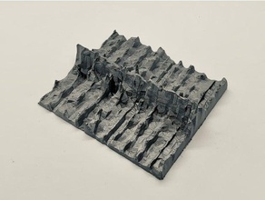 low poly pulsar observation unknown pleasures joy division cover like art music 3d print model - Mito3D