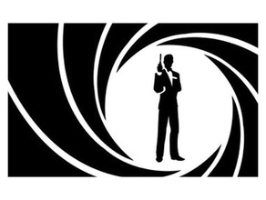 james bond stencil 2d art 007 movie