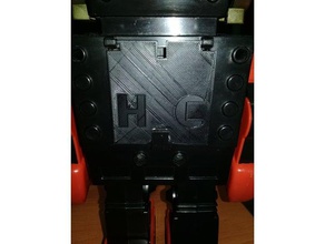 hc espace commandant le couvercle de la batterie jouet jeu accessoires robot vintage 3d print model - Mito3D