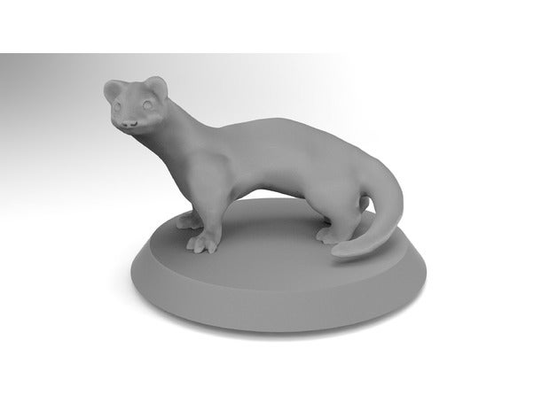 giant weasel miniature dnd games mini miniatures 3D print model - Mito3D