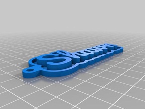 key chain shawn keychains customized 3d print model - Mito3D