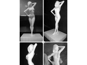 sexy Mädchen stand darstellen 3d drucken 3dprintable 3dprinting Modell nsfw Menschen Frau 3d print model - Mito3D