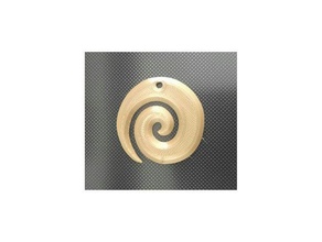 spiral necklace pendant jewelry circle life lucky charm spirituality 3d print model - Mito3D