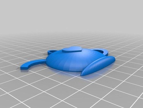 Teekanne Ohrring Ohrringe 3d print model - Mito3D