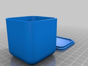 5x5x5cm-box-Deckel Container angepasst 3d print model - Mito3D