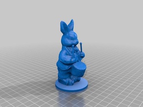 easterbunny tarar kopyaları Paskalya tavşanı Fotogrametri 3d print model - Mito3D
