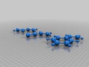 bütadiyen stiren abs öğrenme kimya modeli molekül moleküller Organik Kimya plastik model 3d print model - Mito3D