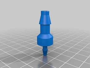 my customized parametric tube connector household 3d print model - Mito3D