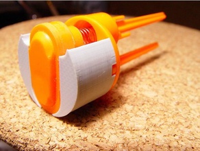 nerf doublestrike empty volume reducing plug toy game accessories mod 3d print model - Mito3D