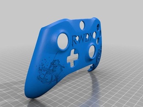 custom xbox un controlador de conchas video juegos fresco fortnite patrón juego 3d print model - Mito3D