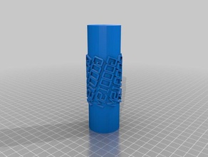 meine angepassten text Farbroller Kunst tools 3d print model - Mito3D