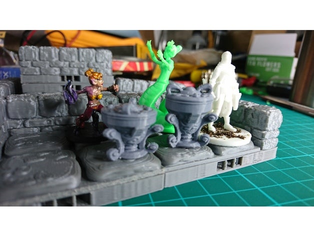 d&d taş urn mezar yok manzara oyuncak oyun aksesuarlar özelleştirilmiş dd dnd prop dungeons dragons fane fenthaza mobilya minyatür sahne gece yılan openforge 3D print model - Mito3D