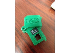 microsd storage box gadgets micro sd card holder 3d print model - Mito3D