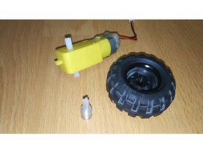 lego roue connecteur motorgearbox mécanique les jouets adaptateur 3d print model - Mito3D