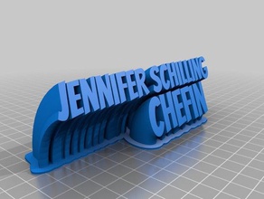 jenni office customized 3d print model - Mito3D