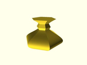 sinus en forme de vase décor 3d print model - Mito3D