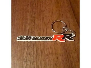 mugen honda rr keyring bag charm keychains car civic key fob ring keyfob type type-r 3d print model - Mito3D