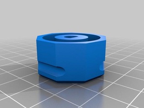 hob knob-30mm-0plunge-nopointer kitchen dining customized 3d print model - Mito3D