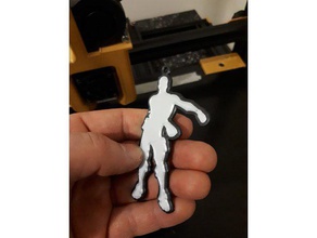 fortnite diş ipi dans Anahtarlık araçlar hediye 3d print model - Mito3D