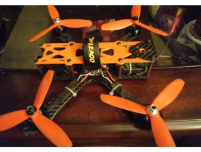 marciano ii parte superior de la placa remix más fuerte rc vehículos 250 quadcopter drone 2 miniquad marco racing 3d print model - Mito3D