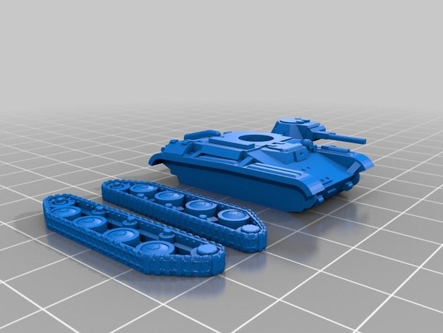 t-60 tank 15mm remix vehicles 3D print model - Mito3D