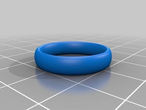 plain ring size 7 rings customized 3d print model - Mito3D