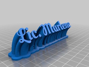 lic marlene office personalizzato 3d print model - Mito3D