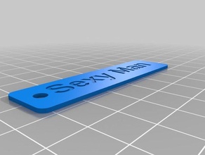 sexy man keychain keychains customized 3d print model - Mito3D