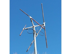 double cross dipole connectors electronics amateur radio antenna ham noaa satellite 3d print model - Mito3D